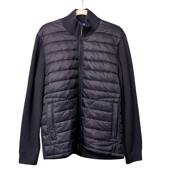 NWT J.McLaughlin Quilted Puffer Sweater Jacket – Navy, Size M - Picture 2 of 11